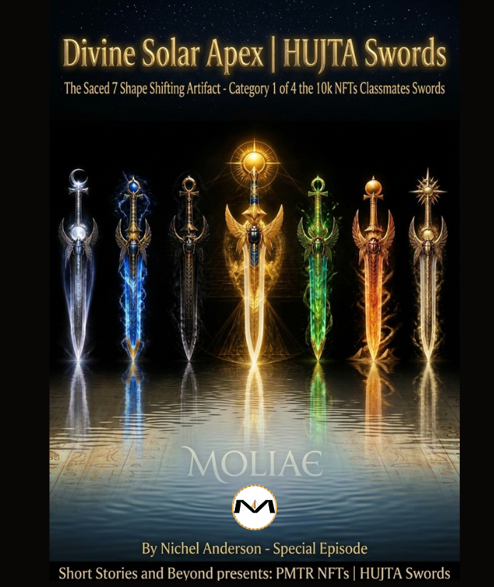 PMTR NFTS Divine Solar Apex HUJTA Swords by Creator Nichel Anderson